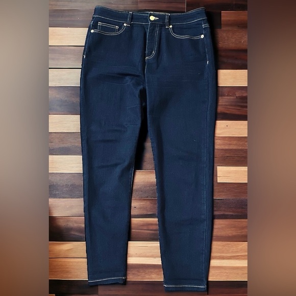 New! Michael Kors Dark Wash Jeans - Picture 1 of 9